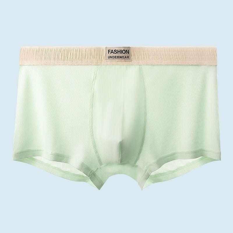 Men's Rib Simple Boxer Briefs Boxer Briefs Breathable And Comfortable - Eshtree