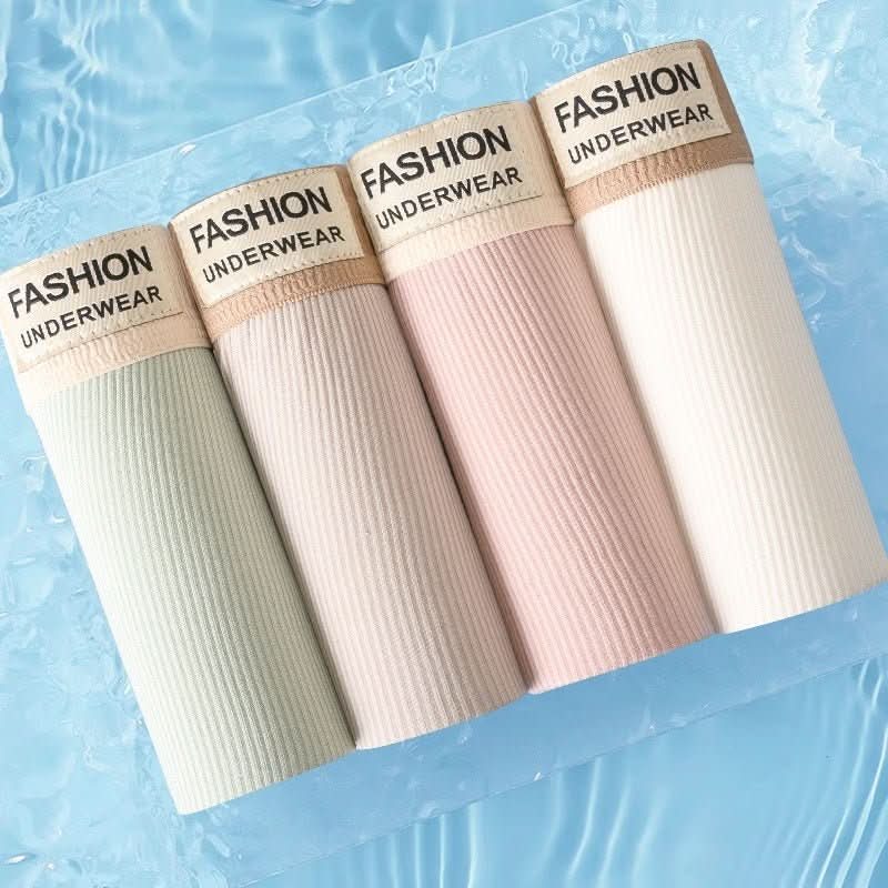 Men's Rib Simple Boxer Briefs Boxer Briefs Breathable And Comfortable - Eshtree