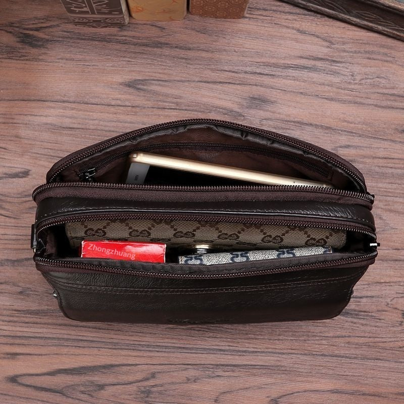 Mens Soft First - Layer Cowhide Clutch Bag - Eshtree