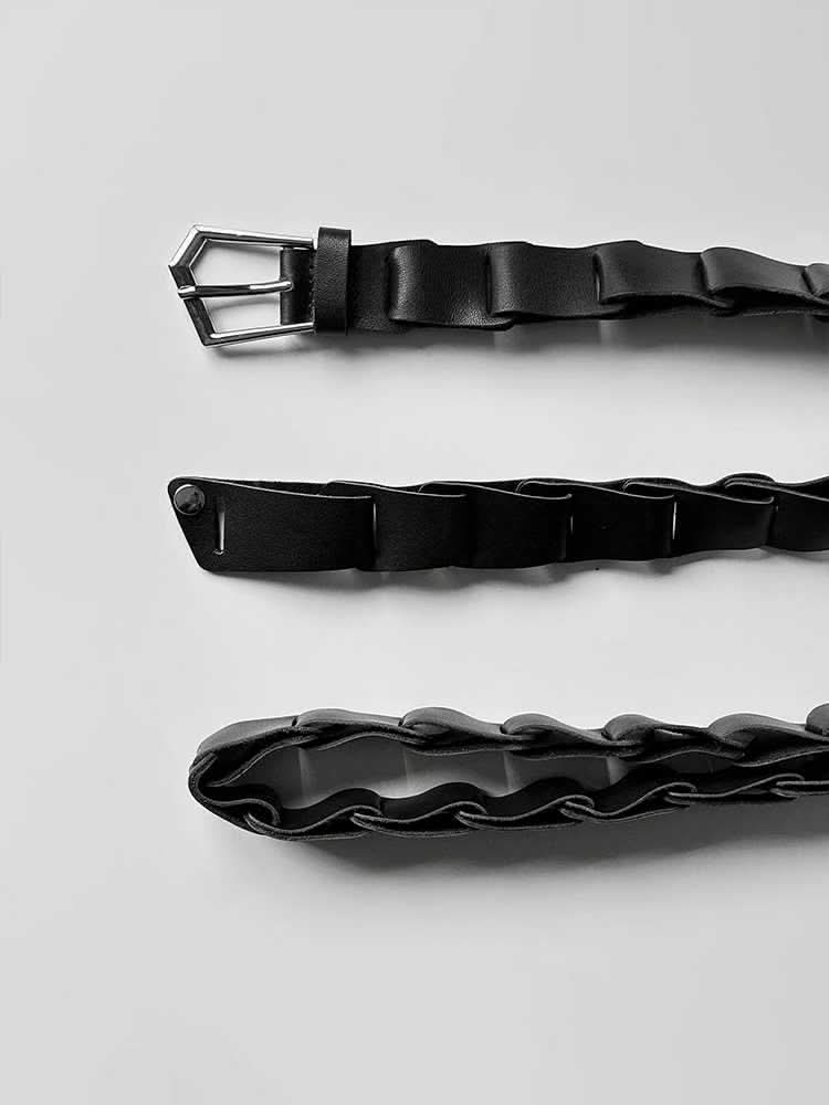 Men's Special - shaped Buckle Stitching Pant Belt - Eshtree