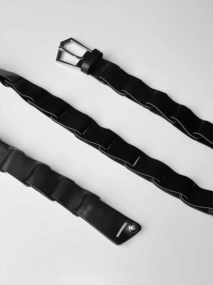 Men's Special - shaped Buckle Stitching Pant Belt - Eshtree