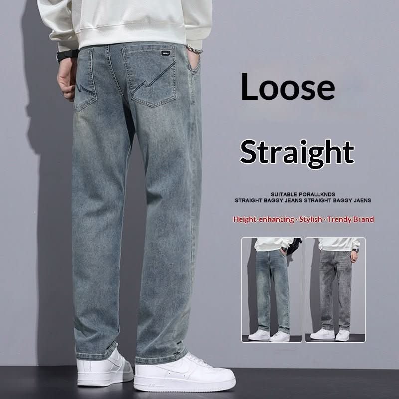 Mens Straight - Leg Loose - Fit Street - Style Wide - Leg Denim Jeans - Eshtree