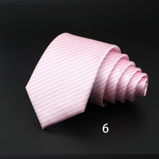 Men's Striped British Gentleman Polyester Fiber Tie - Eshtree