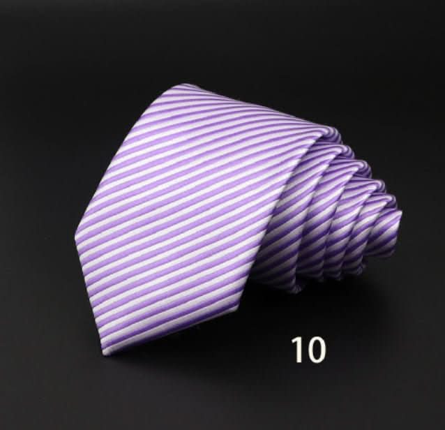 Men's Striped British Gentleman Polyester Fiber Tie - Eshtree
