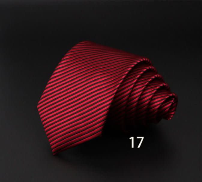 Men's Striped British Gentleman Polyester Fiber Tie - Eshtree