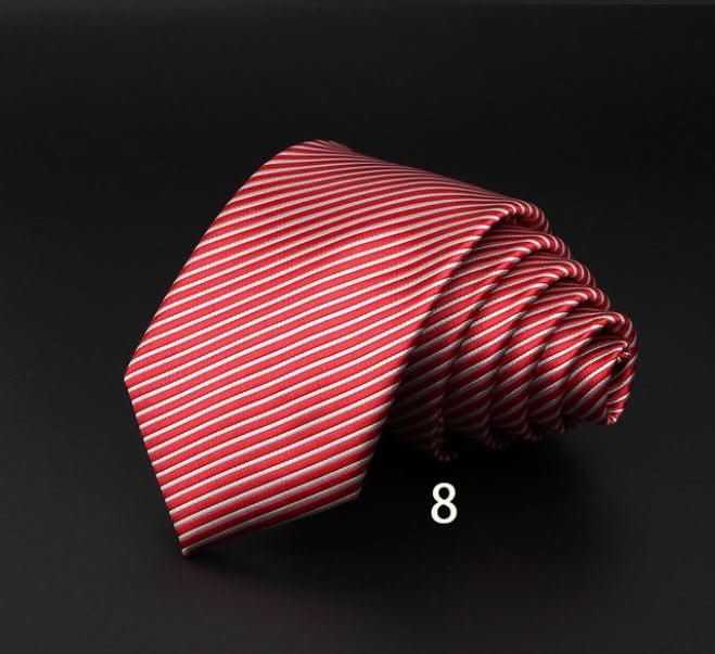 Men's Striped British Gentleman Polyester Fiber Tie - Eshtree
