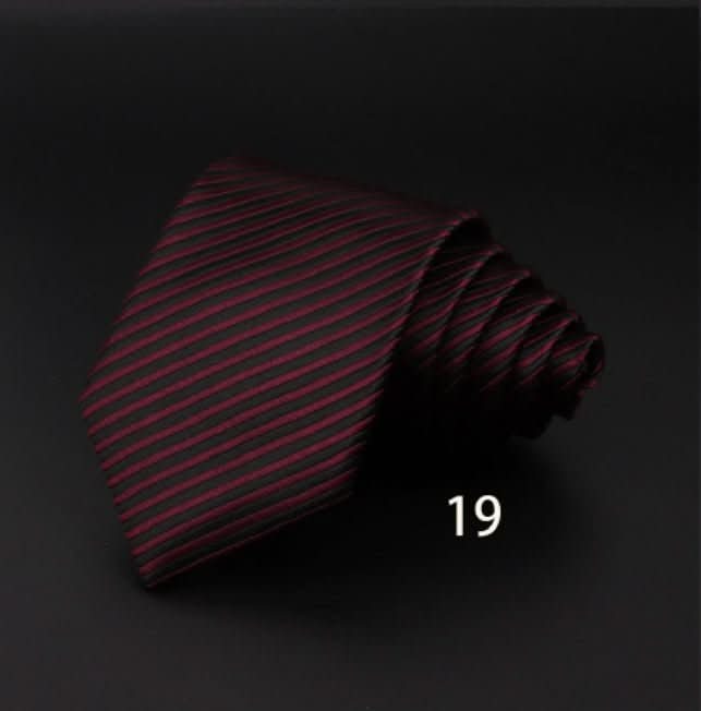 Men's Striped British Gentleman Polyester Fiber Tie - Eshtree