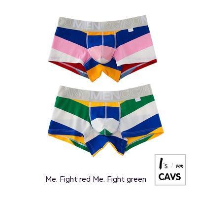 Men's Striped Print Boxer Briefs - Eshtree