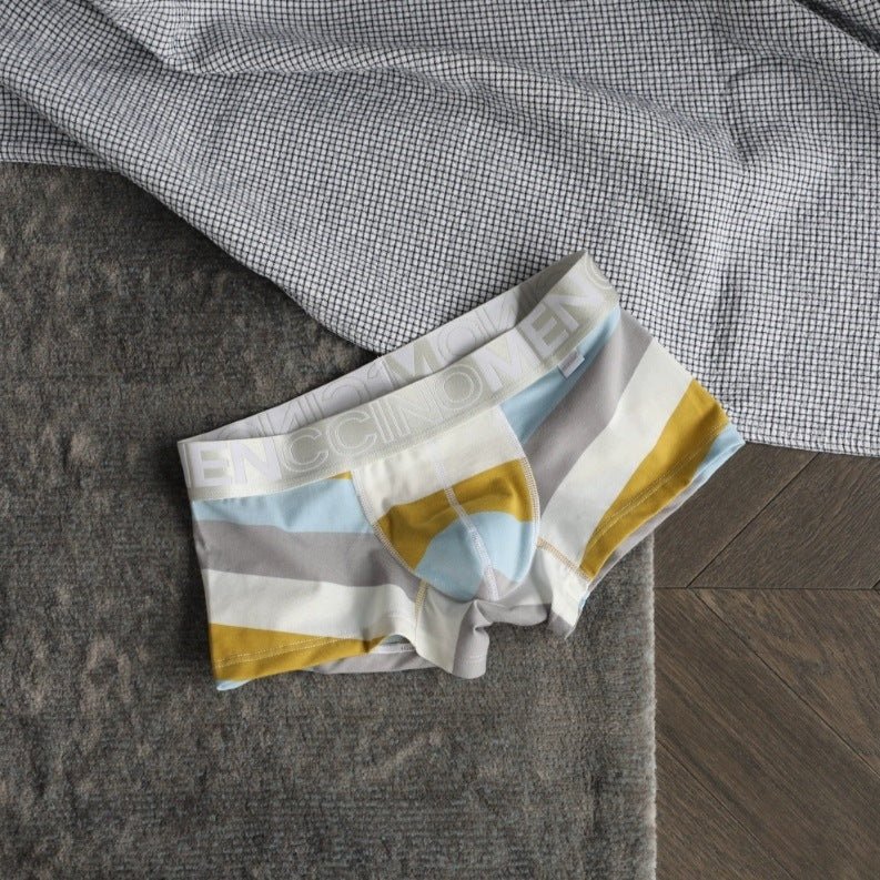 Men's Striped Print Boxer Briefs - Eshtree