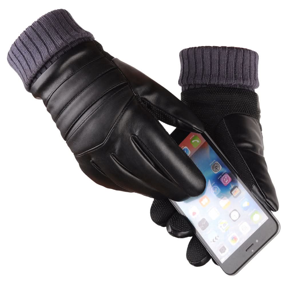 Men's touch screen gloves thickened - Eshtree