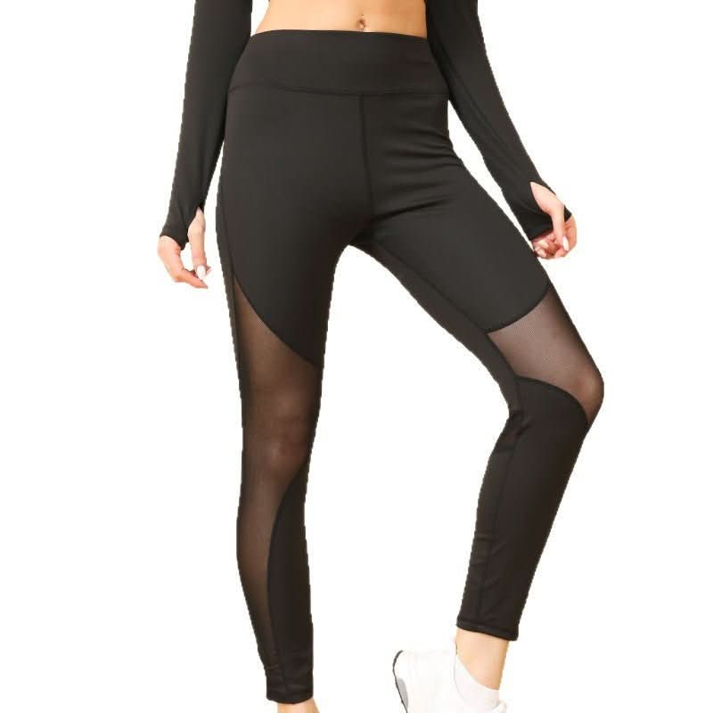 Mesh Ankle - length Pants Sports Stitching Yoga - Eshtree