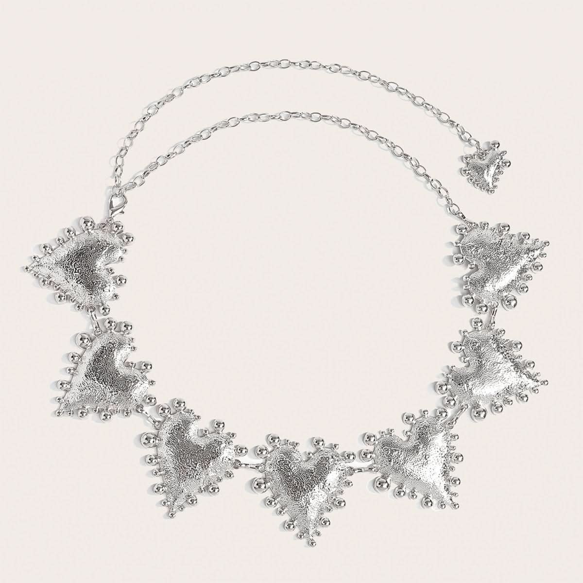 Metal Heart - shaped Retro Waist Chain Dress Decoration - Eshtree