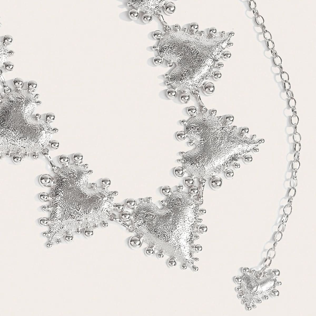 Metal Heart - shaped Retro Waist Chain Dress Decoration - Eshtree