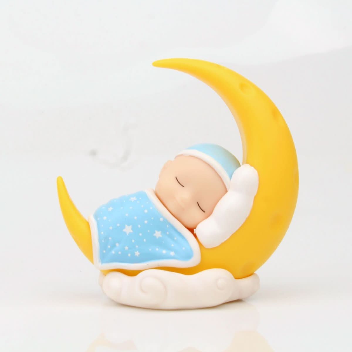 Micro - view Moon Cover Quilt Sleeping Baby Handmade Cute Cake Decorations Supplies For Children's Decorations - Eshtree