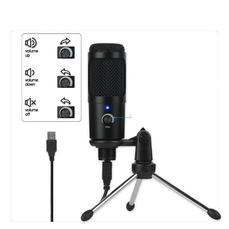 Microphone Computer Game Voice Microphone Live Recording Condenser Microphone - Eshtree