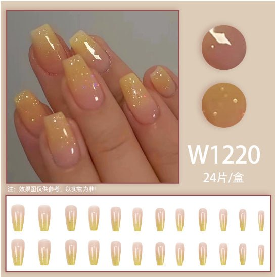 Mid - length Ballet Nail Manicure Wearable Nail Sticker - Eshtree