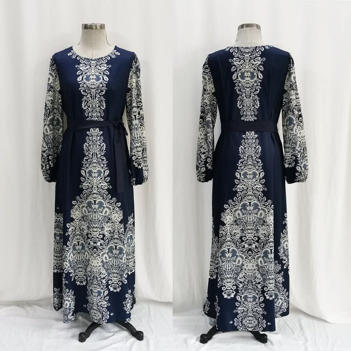 Middle East Arab Muslim Printed Dress - Eshtree