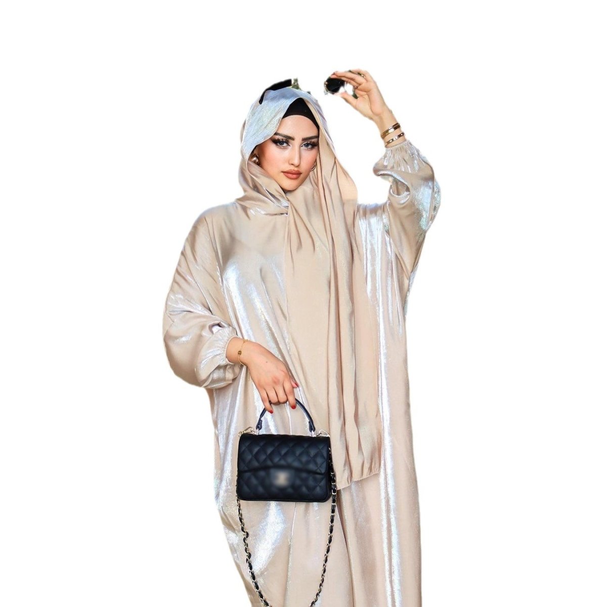 Middle East Dubai Muslim Robe Women's Clothing With Headscarf - Eshtree