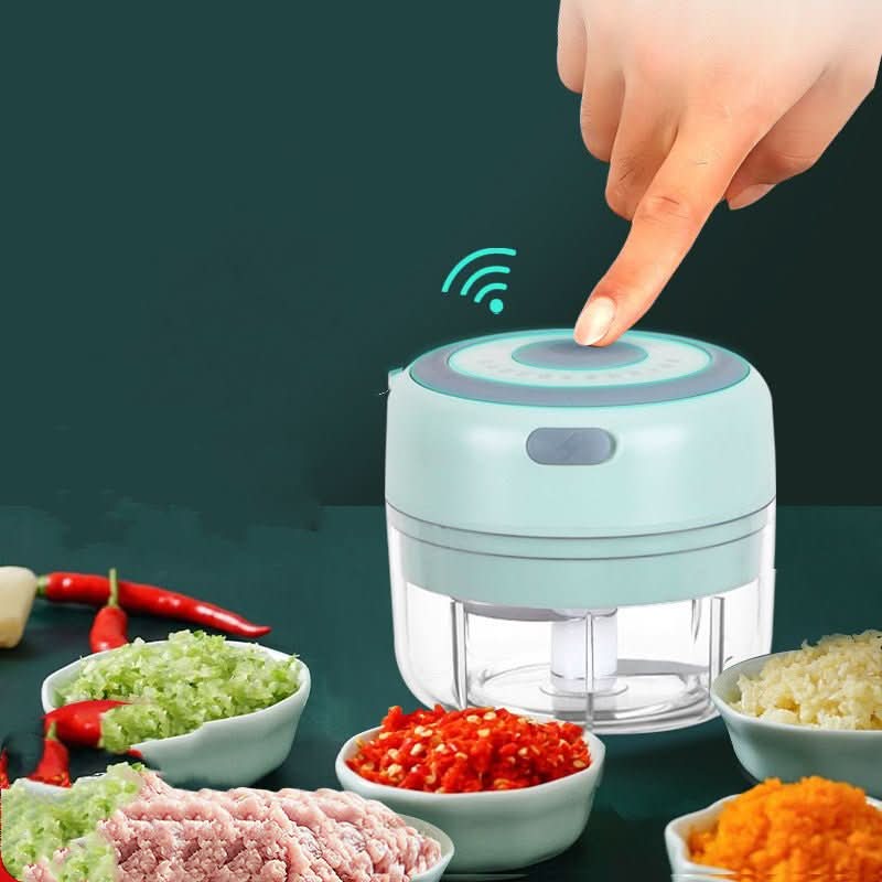 Mini Electric Garlic Chopper USB Charging Ginger Masher Machine Sturdy Durable Chili Vegetable Crusher Kitchen Tool - Eshtree