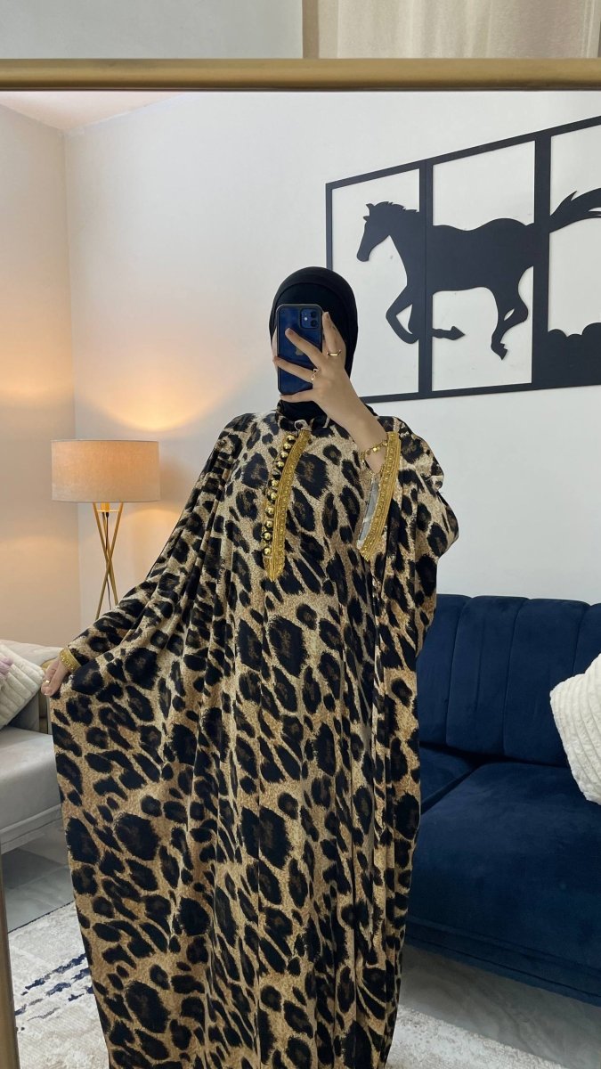 ملحفة شتوية عالية الفخامة بخامة قطيفة فرنساوي تيجر - Eshtree