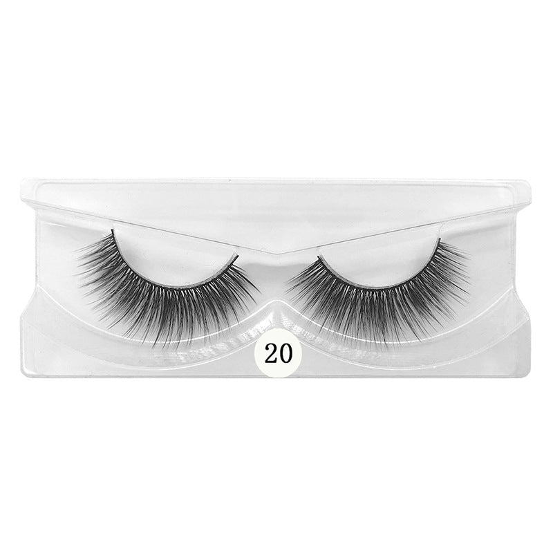 Multi - layer 3d False Eyelashes 1 Pair Set, Natural Volume - Eshtree