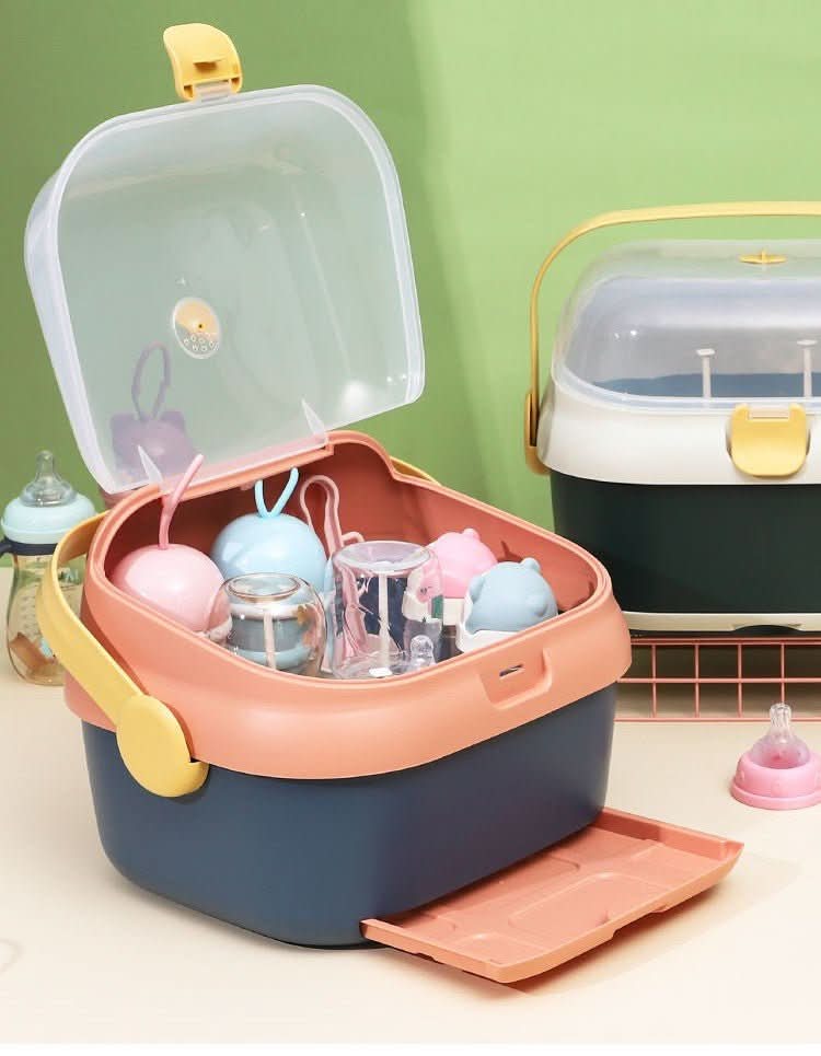 Multifunctional Drain Baby Supplies Bottle Drying Rack Storage Box - Eshtree