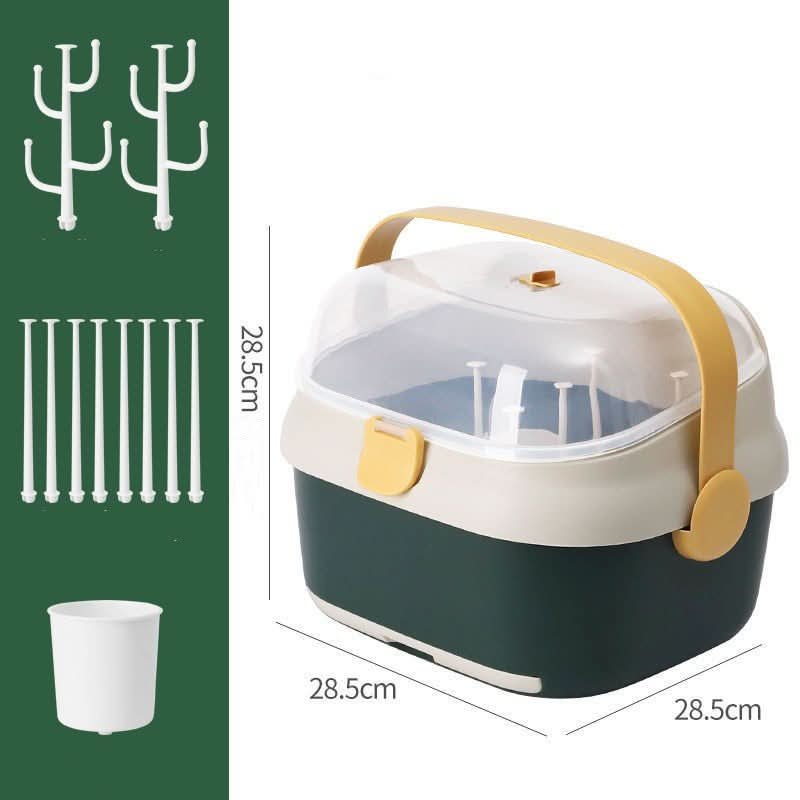 Multifunctional Drain Baby Supplies Bottle Drying Rack Storage Box - Eshtree