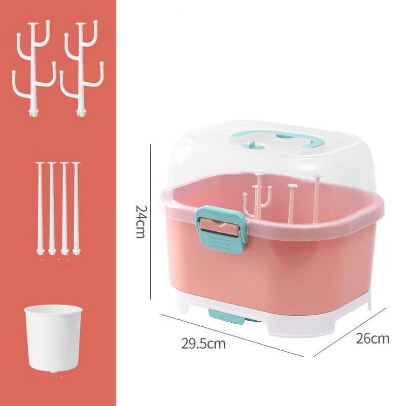 Multifunctional Drain Baby Supplies Bottle Drying Rack Storage Box - Eshtree