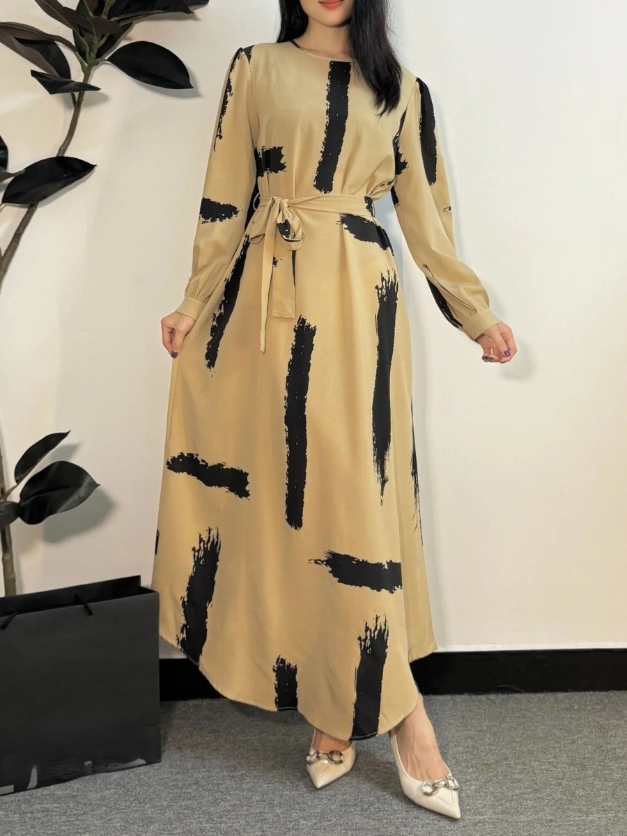 Muslim Dress Fashion Women O - neck - Eshtree