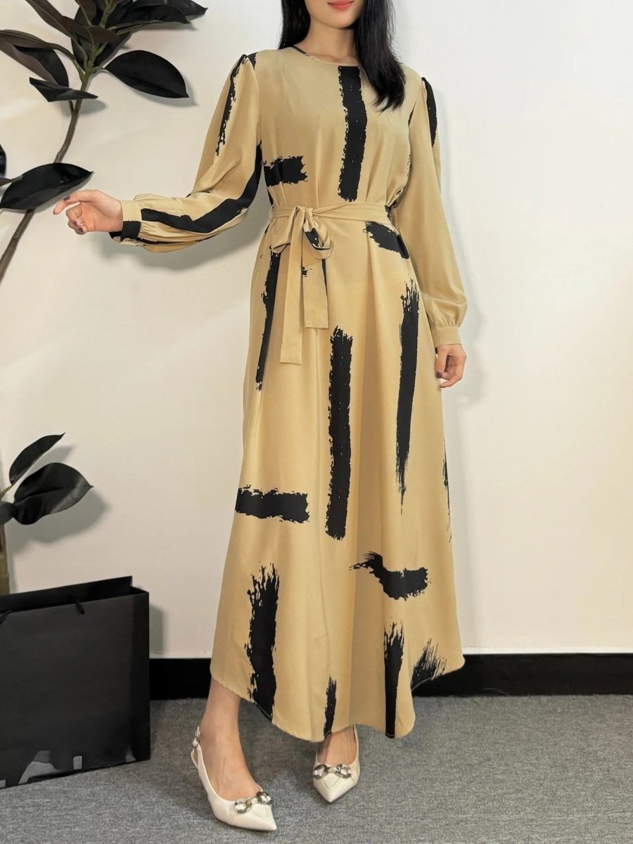 Muslim Dress Fashion Women O - neck - Eshtree