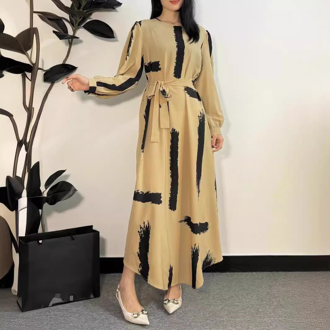 Muslim Dress Fashion Women O - neck - Eshtree