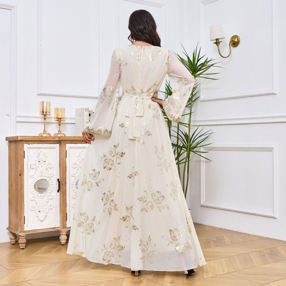 Muslim Robe Women's Bronzing Embroidery - Eshtree