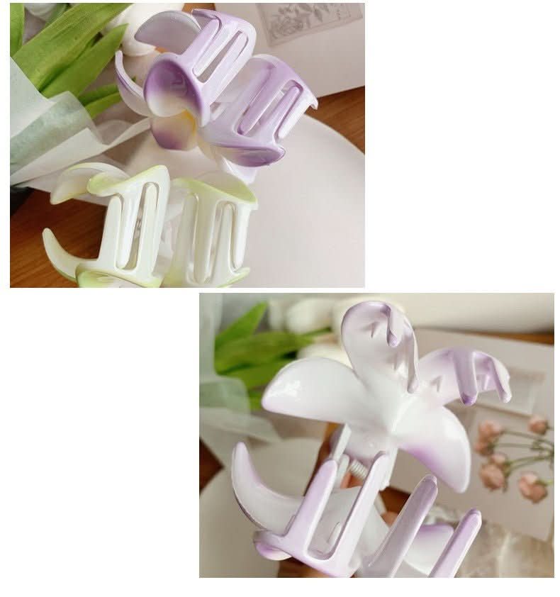 Muweordy Plumeria Hair Clips Flower Hair Clip Trendy Hair Claw Clip Popular Hair Catch Korean Hair Accessories For Women - Eshtree