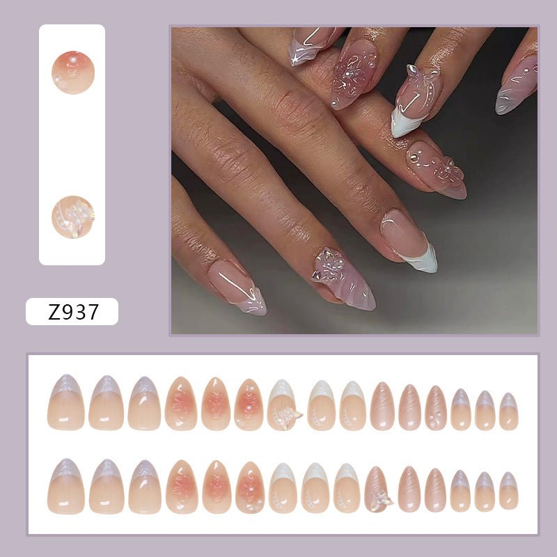Nail Stickers Removable Nail Butterfly Fake Nails - Eshtree