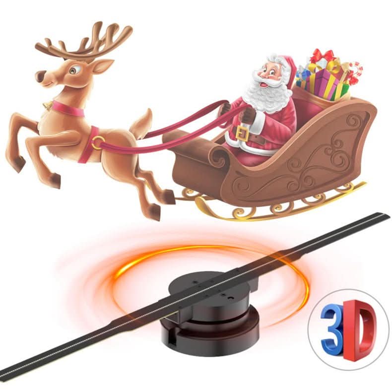 Naked - eye 3D Holographic Projection Suspension Imaging Electric Fan Screen - Eshtree