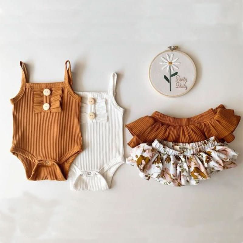 New Baby Clothing Wholesale Girls Summer Romper Skirt Set - Eshtree