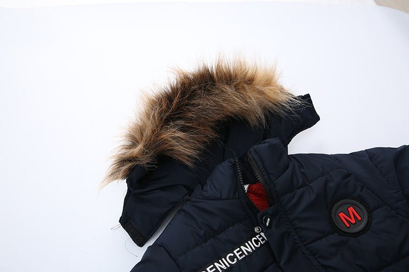 New Children's Cotton Padded Clothes Thickened Hooded Coat - Eshtree