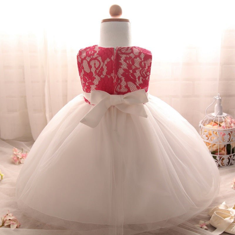 new European girls retro lace dress baby dress skirts wholesale baby full moon4 - Eshtree