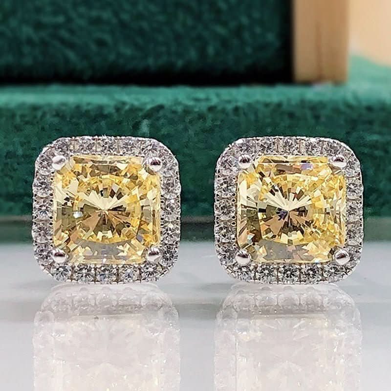 New Minimalist Ice - flower - cut Stud Earringsversatile Silver Jewelry For Women - Eshtree