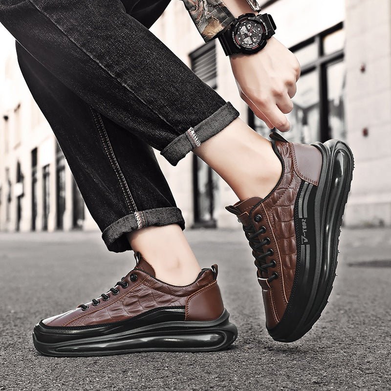 New Springautumn Mens Casual Shoes With Thick Soles - Eshtree