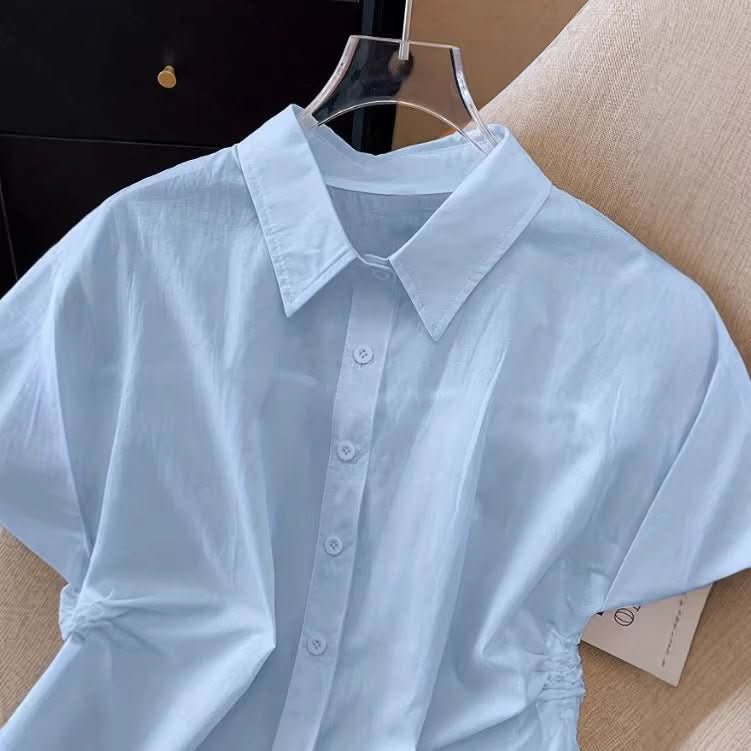 New Stylish Elegant Womens Waist - cinching Shirt For Everyday Commuting - Eshtree