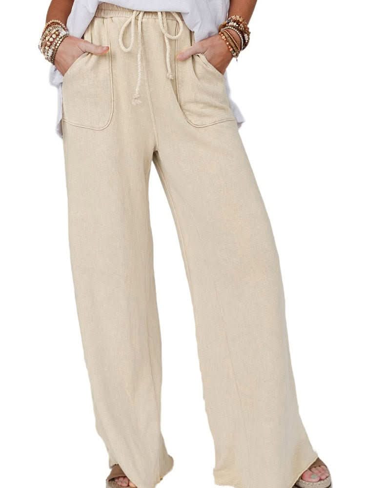 New Washed Drawstring Casual Pants For Women - Eshtree