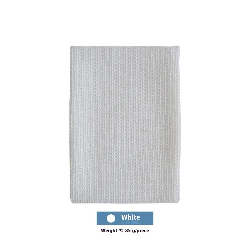 Nordic Style Cotton Rectangular Plain Waffle Tea Towel Kitchen - Eshtree
