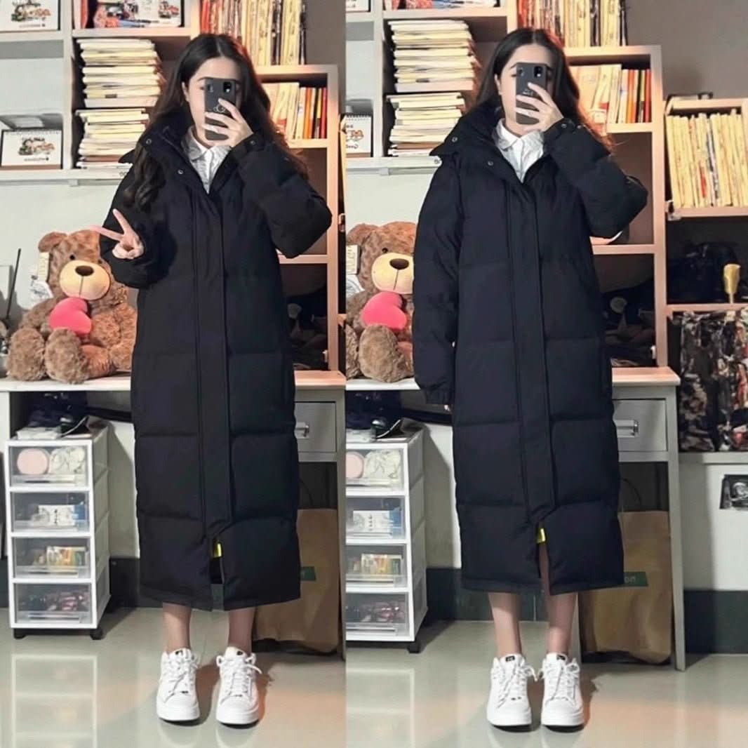 Over - the - knee Padded Down Jacket - Eshtree