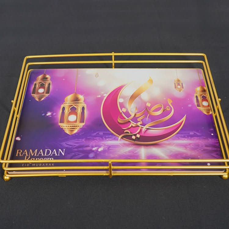 Painted Tray Ramadan Festival Iron Tray - Eshtree