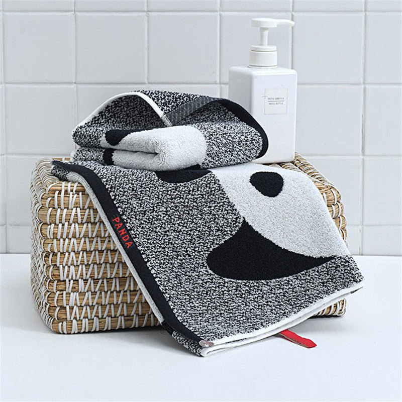 Panda Cartoon Pattern Facecloth Cotton Absorbent - Eshtree