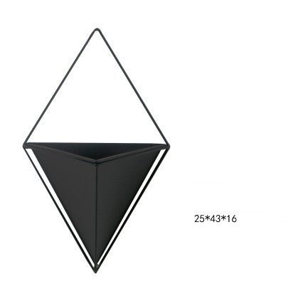 Pastoral And Creative Wrought Iron Wall Decoration Flower Basket - Eshtree