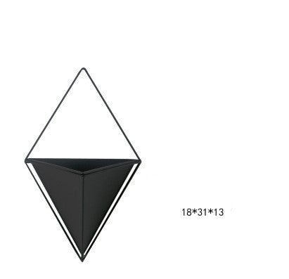 Pastoral And Creative Wrought Iron Wall Decoration Flower Basket - Eshtree