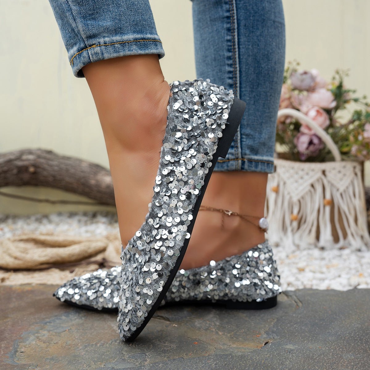 Pointed - toe, Shallow - mouth, Flat - soled Casual Women's Shoes - Eshtree