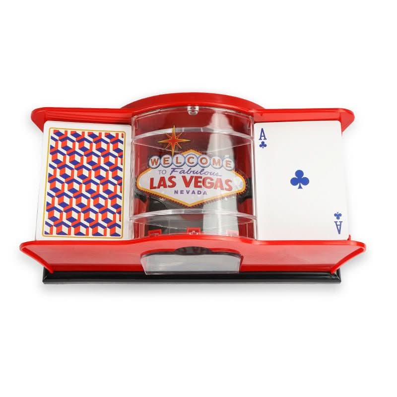 Poker Card Hand Shuffler Easy Hand Cranked Casino Card Shuffling Machine For Blackjack Poker Texas - Eshtree